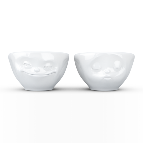 【授权商品】德国原产Fiftyeight Tassen卡通表情咖啡碗2件套200ml亲亲与微笑