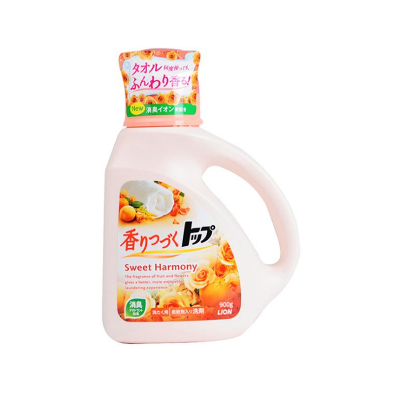 【一般贸易】日本狮王洗衣液强效清洁花果香型 橙900g