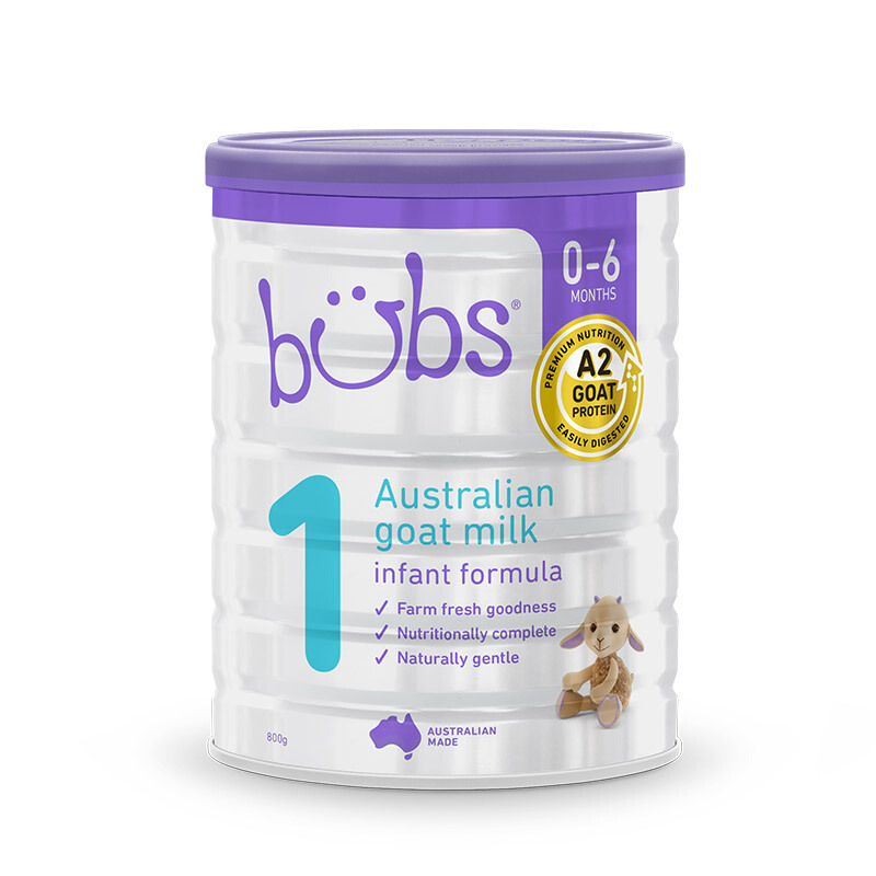 澳洲bubs贝儿婴幼儿配方羊奶粉1段800g