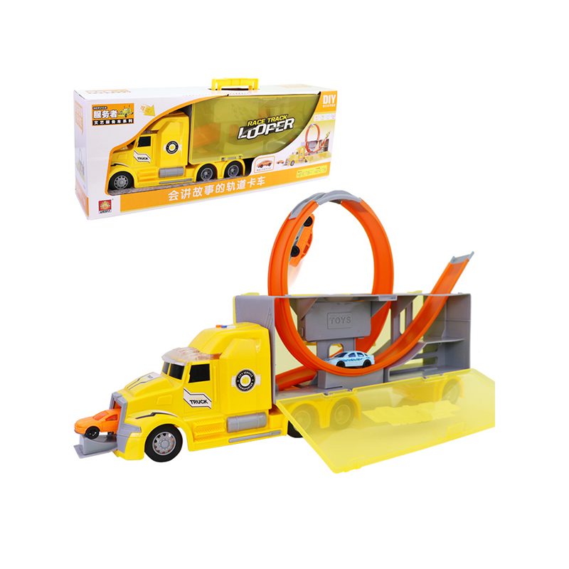 文艺W206会讲故事的轨道卡车儿童益智玩具