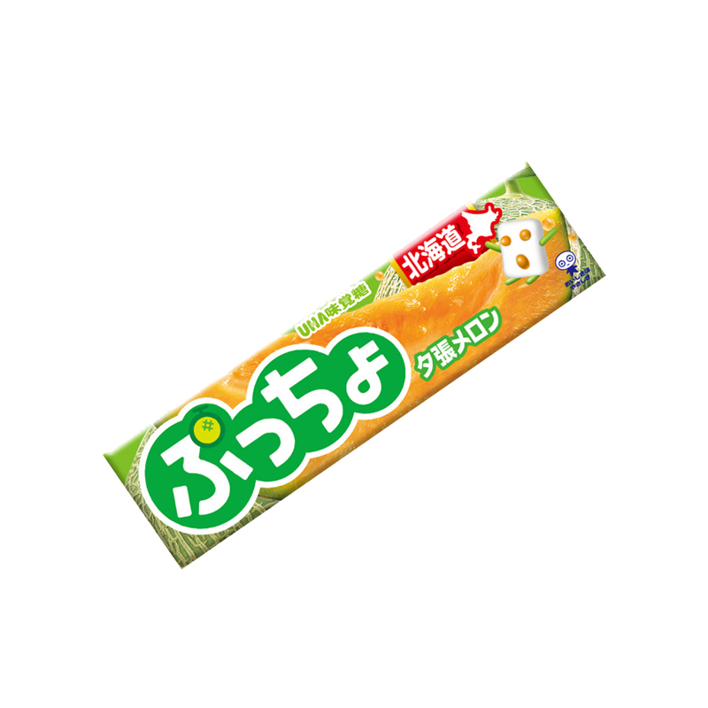 日本进口悠哈普超软糖条糖50g 哈密瓜味
