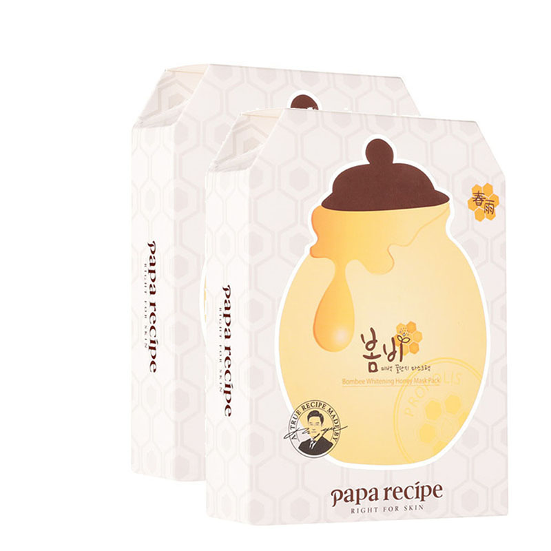 【韩国直邮】春雨papa recipe 白嫩提亮蜂蜜补水面膜10片/盒