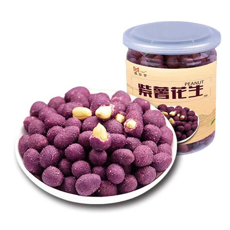 花蜜家紫薯花生 罐装紫薯的醇香花生的饱满 酥脆在舌尖上绽放 200g