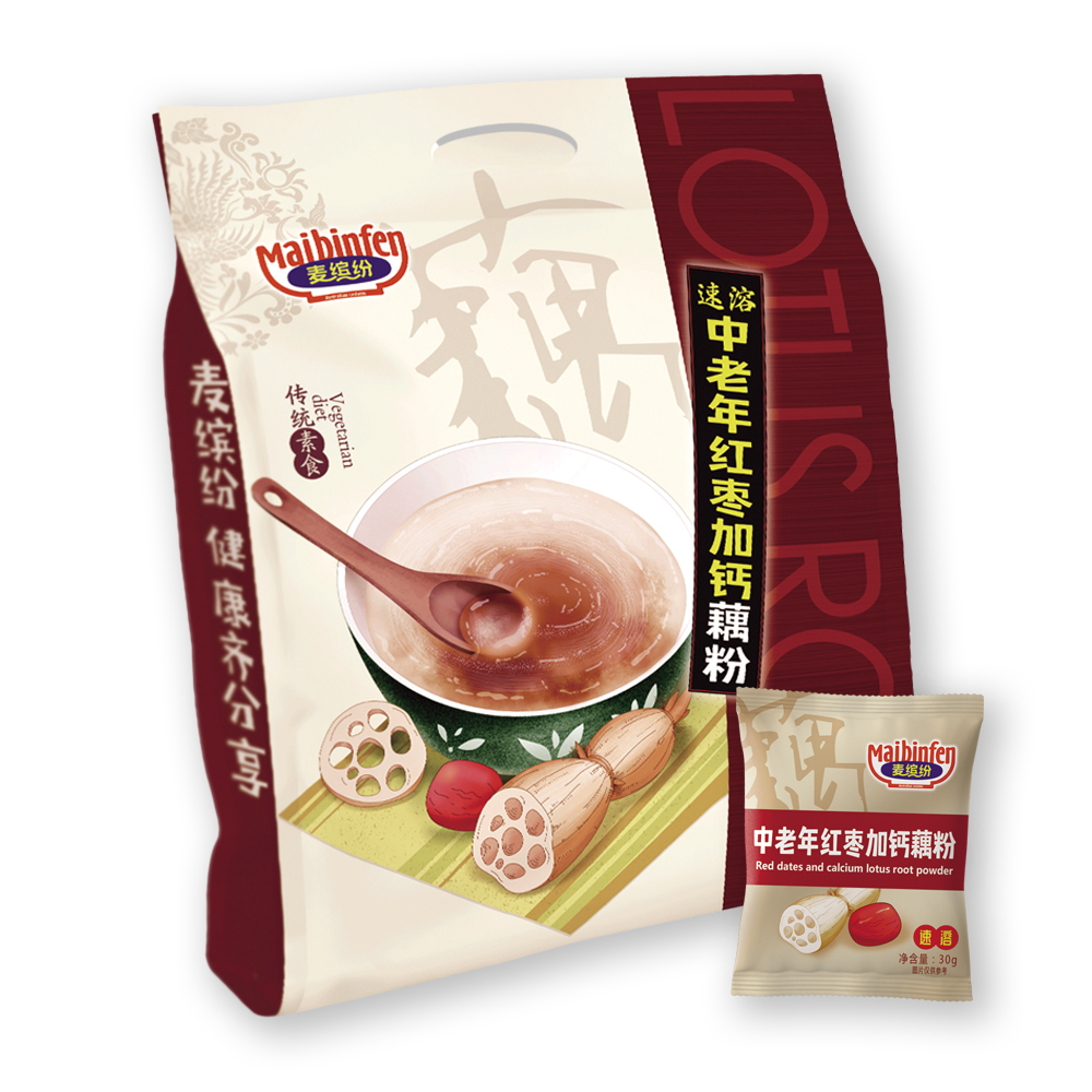 麦缤纷中老年红枣加钙藕粉540g