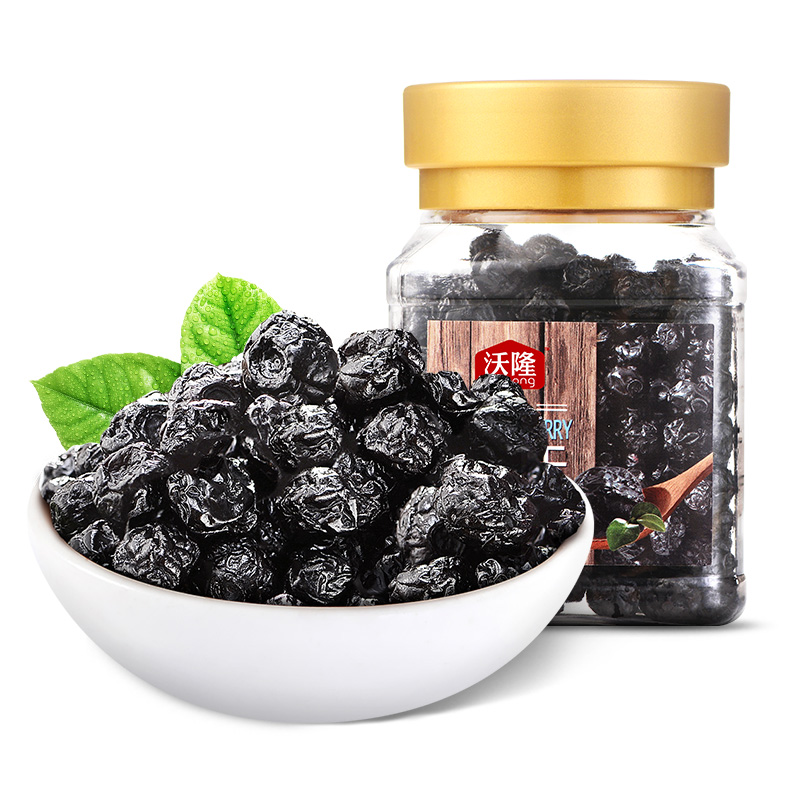 沃隆蓝莓干180g/罐 蜜饯水果干休闲零食 蓝莓果干烘焙原料特产