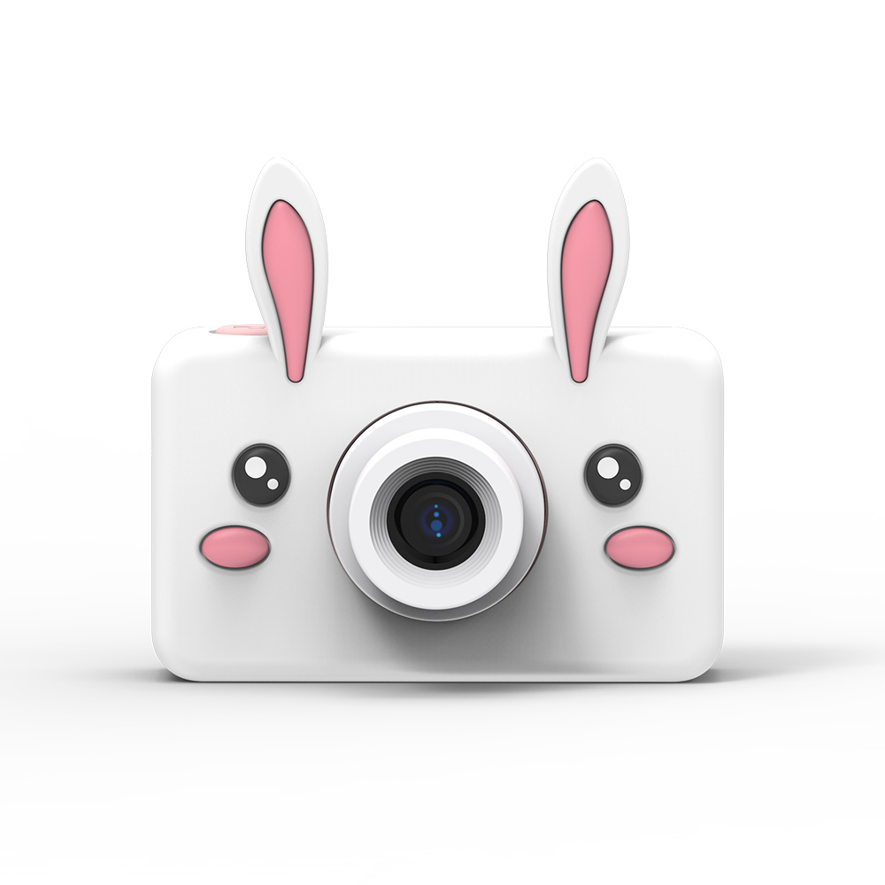 萌宝拍网红款 C1单摄卡通相机 含32G内存卡 白小兔