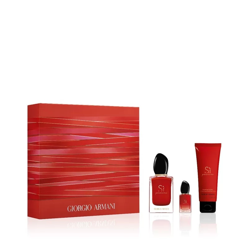 GIORGIO ARMANI 乔治·阿玛尼红色挚爱香水限定套盒（香水50ML+小香水7m+身体润肤乳75m）