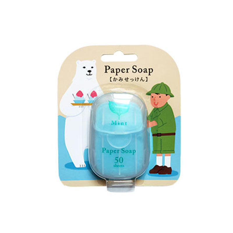 日本Paper soap 便携式纸片香皂 50sheets 薄荷香
