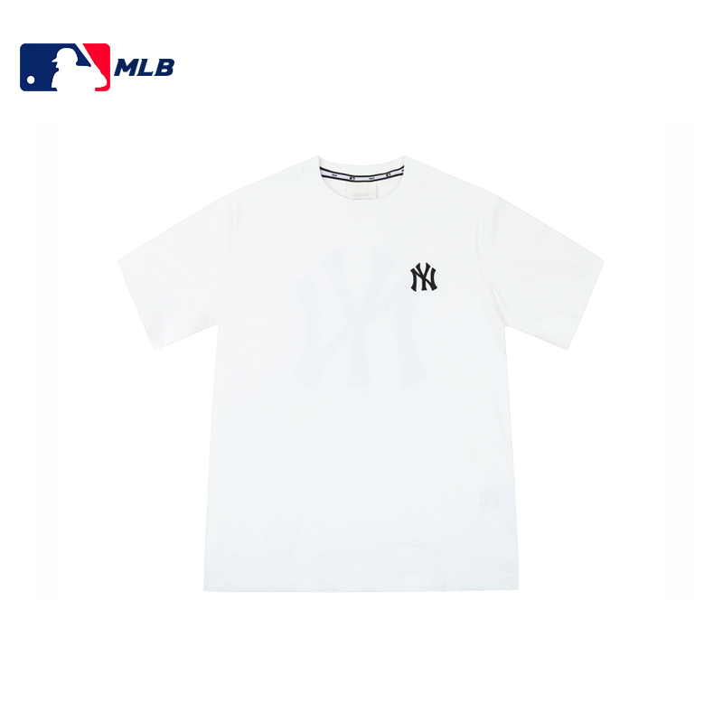 MLB T恤后背大LOGO短袖白色黑标NY31TSS3931-50I-L