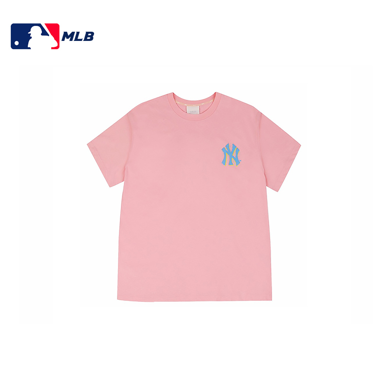 MLB T恤PLAY系列短袖粉色蓝标NY31TS06031-50P-L