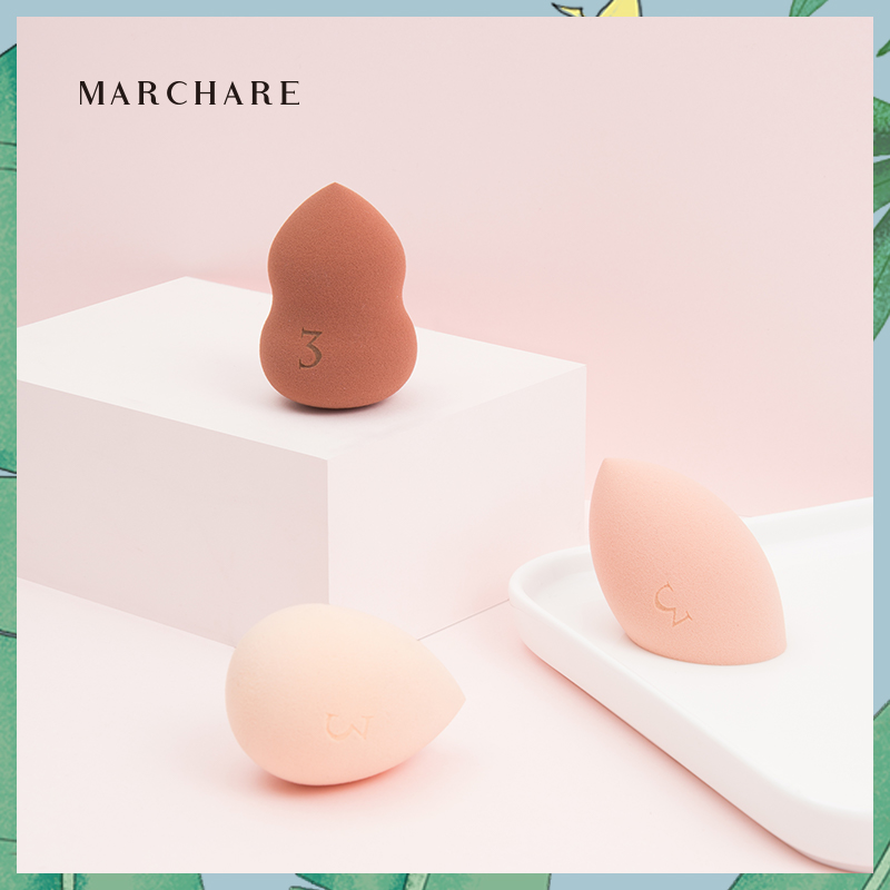 三月兔Marchare慕斯系列美妆蛋 巧克力色
