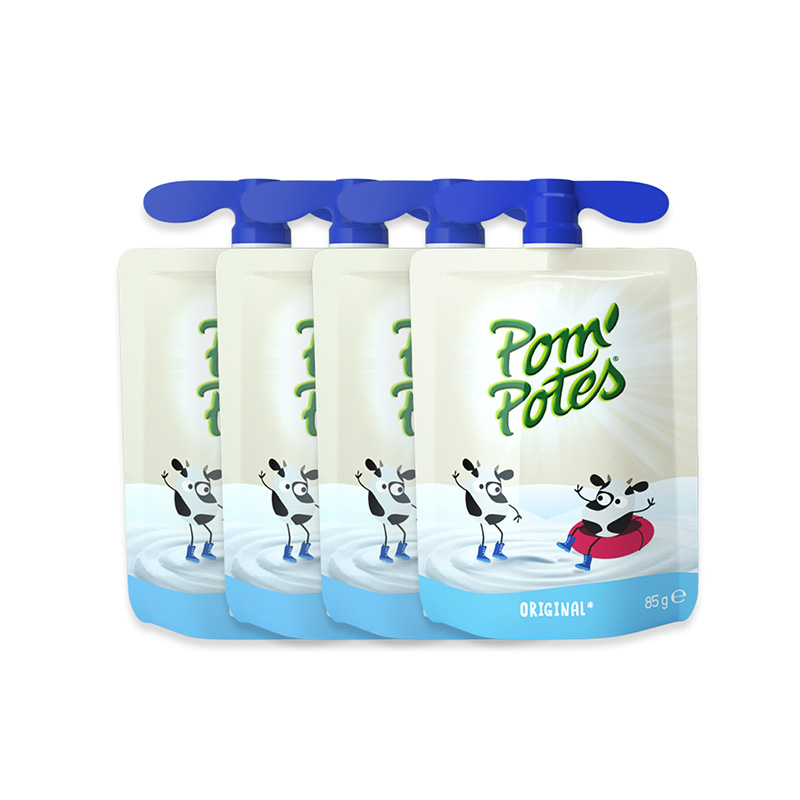 法国Pom'Potes法优乐儿童常温酸奶宝宝辅食零食酸奶85g*4袋原味
