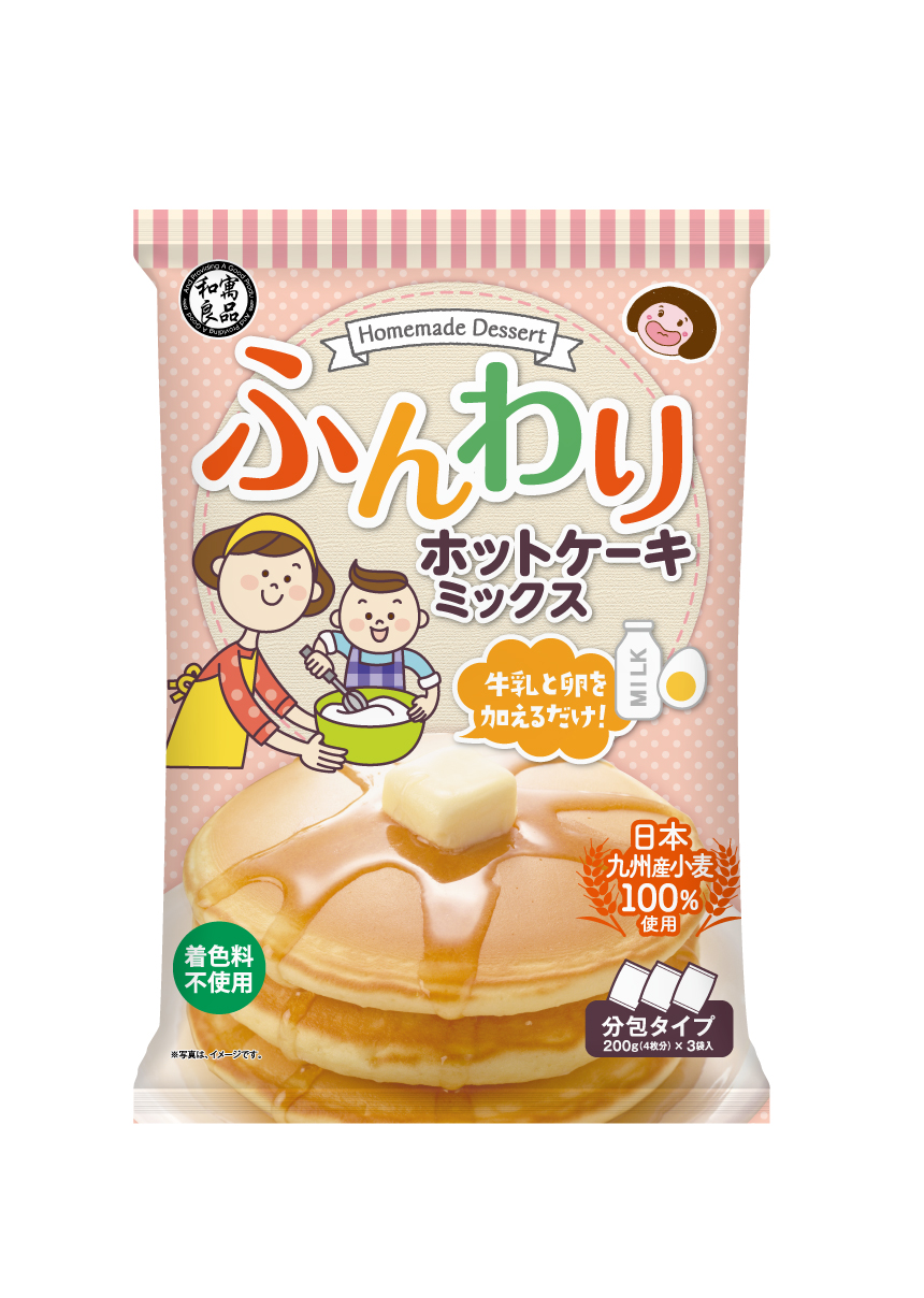 日本和寓良品蛋糕松饼粉宝宝儿童早餐点心华夫饼自制面包粉600g（3岁）
