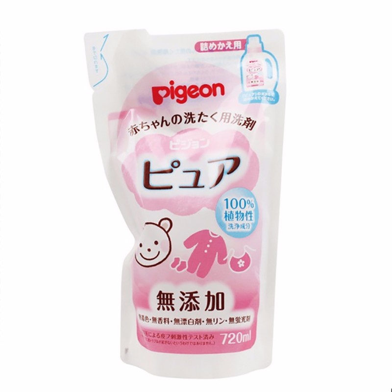 日本贝亲Pigeon洗衣液袋装720ml新版