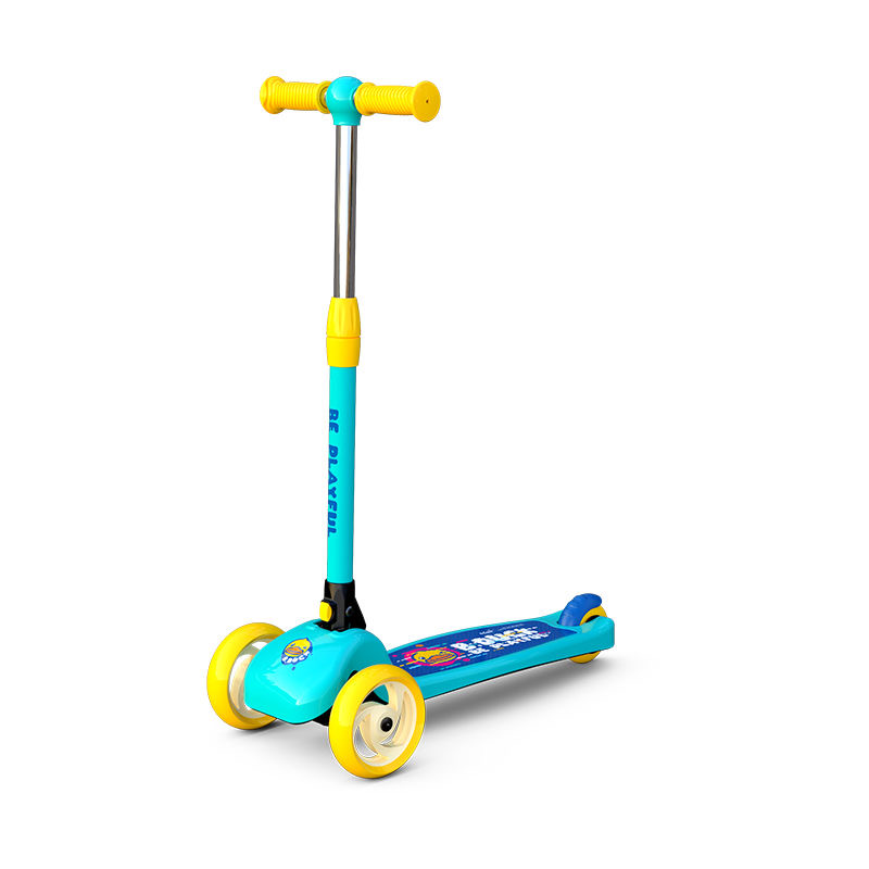 乐的小黄鸭儿童可折叠滑板车（蓝色）1台