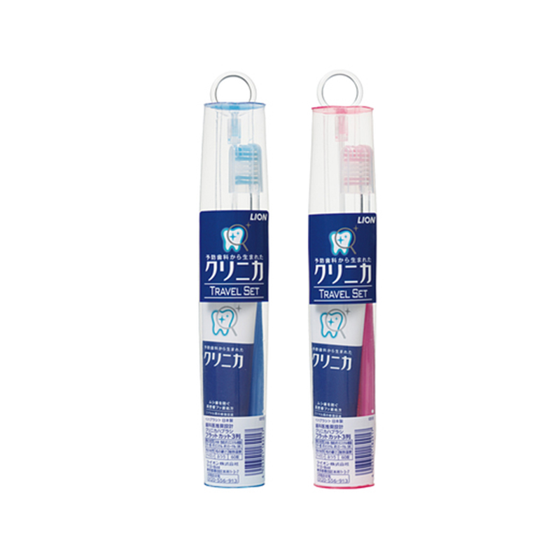 日本LION 狮王旗下CLINICA酵素牙膏30g+超细毛牙刷小头旅行套装  颜色随机发货