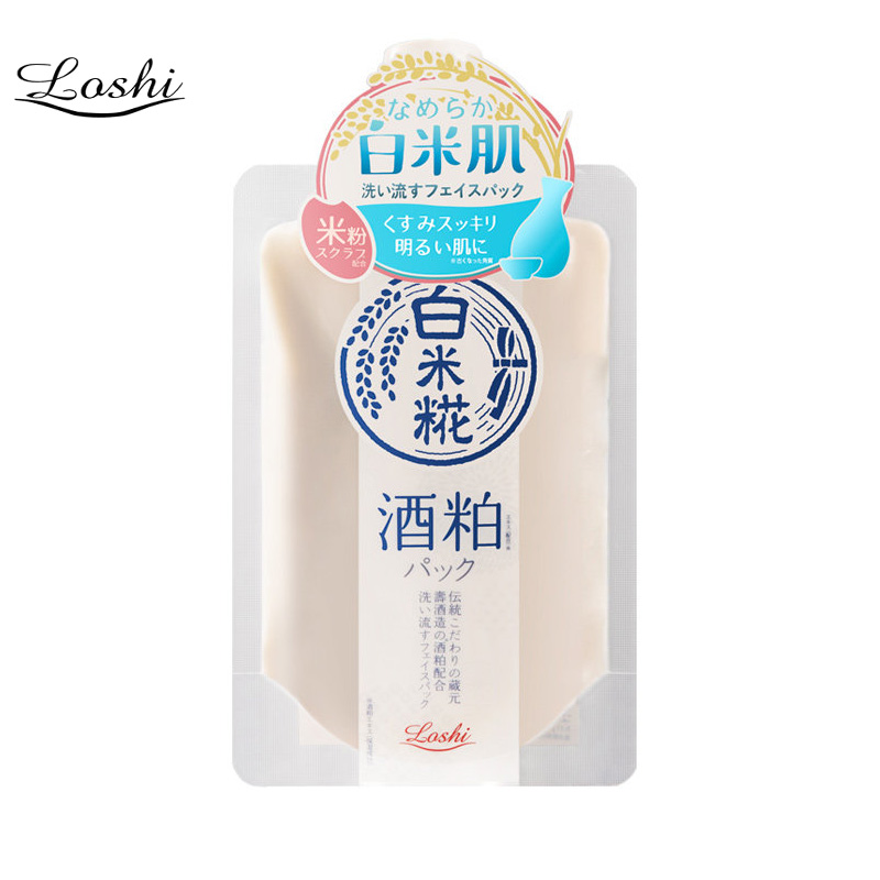 Loshi日本白米花酒粕泥面膜 170g