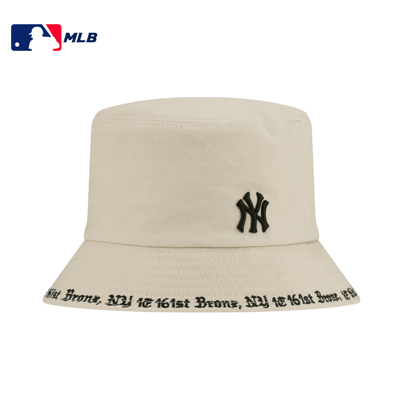 MLB 美职棒棒球水桶帽米色黑标小NY32CPHG941-50B-57