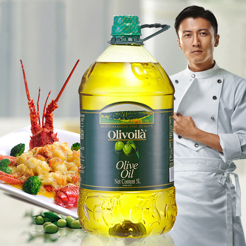 欧丽薇兰纯正橄榄油5L食用炒菜烹饪橄榄油调味油