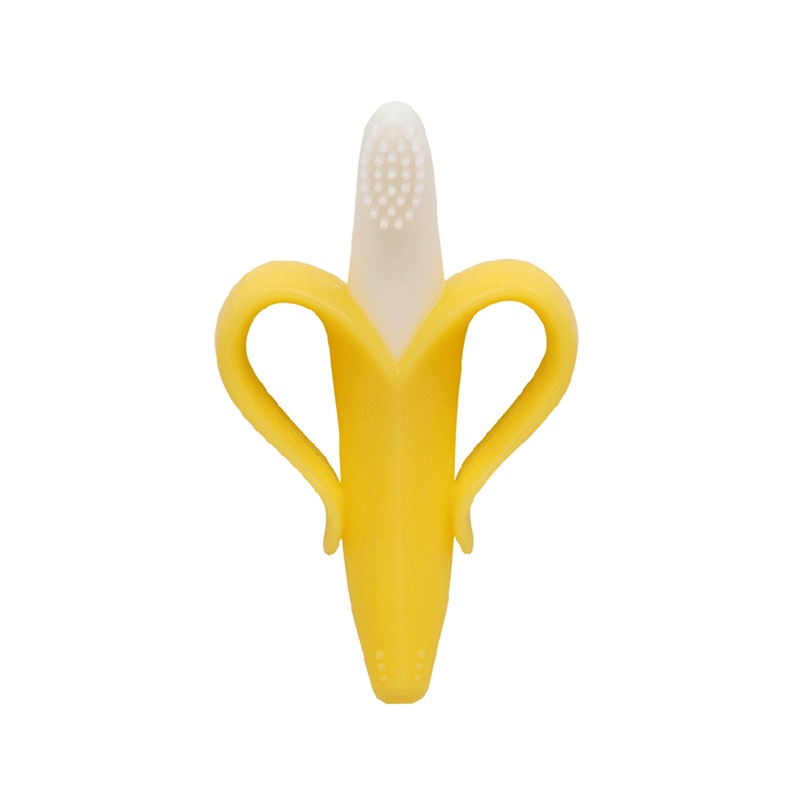 美国香蕉宝宝香蕉硅胶牙刷(3-18个月)
