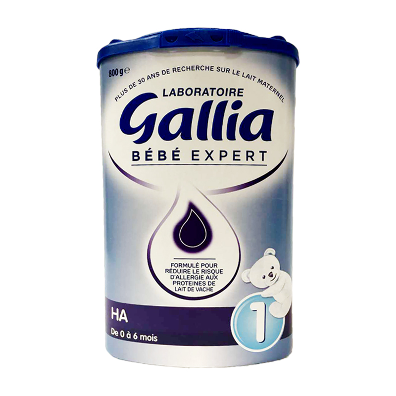 【法国直邮】法国达能佳丽雅Gallia抗过敏配方HA水解蛋白1段奶粉 800g