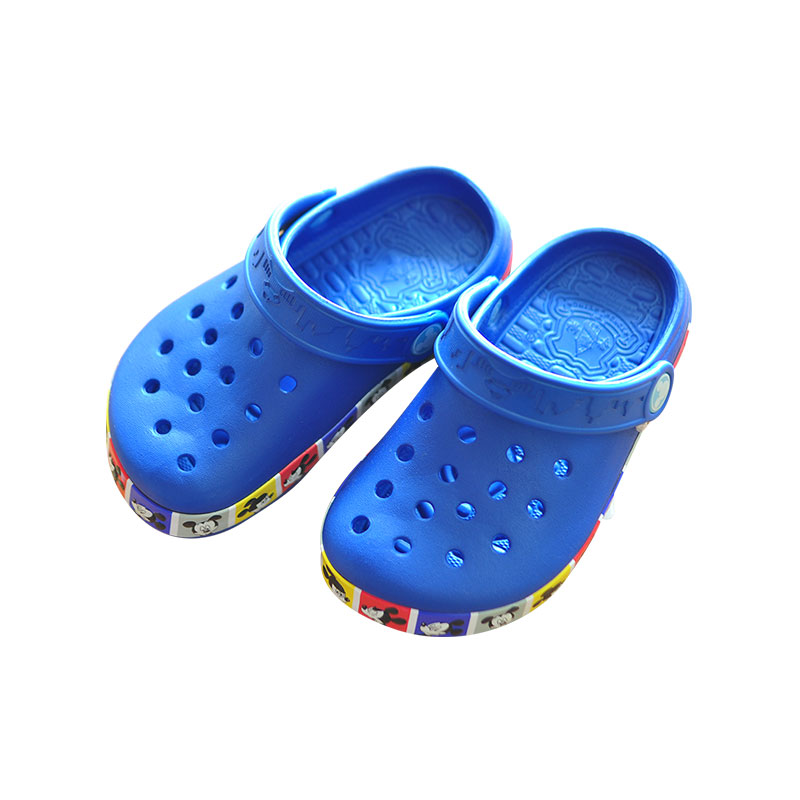 美国迪士尼米奇夜光儿童花园鞋16-20cm宝蓝色
