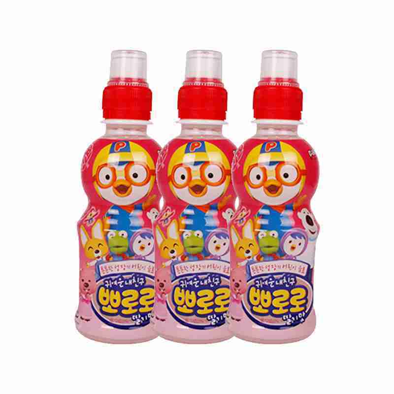 韩国进口宝露露儿童饮料-草莓味235ML