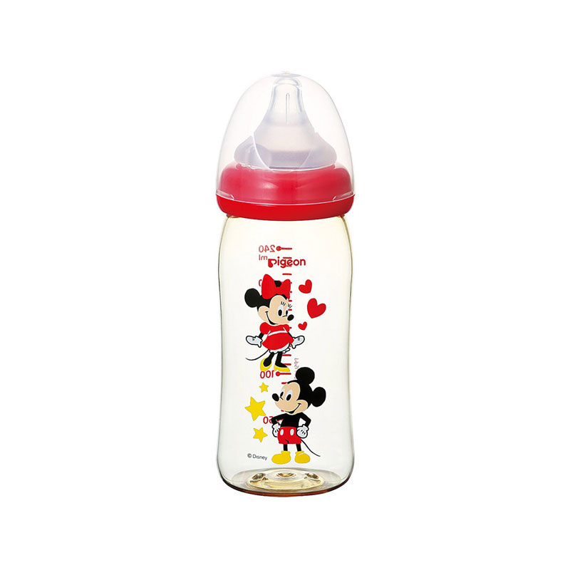 日本贝亲Pigeon母乳实感PPSU奶瓶图案 米奇240ml