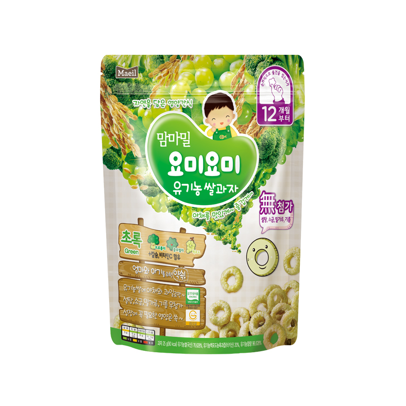韩国Maeil每日吖咪泡芙 (西兰花+小球藻+白葡萄味)25g