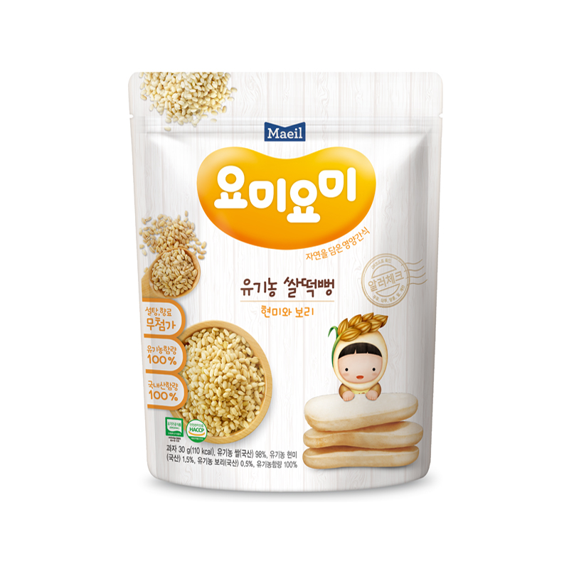 韩国进口Maeil每日吖咪大米饼 (糙米和大麦味)30g