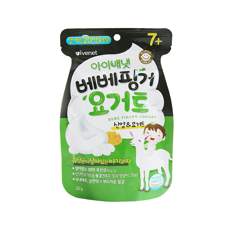 韩国艾唯倪贝贝酸奶溶溶果芒果味20g一袋