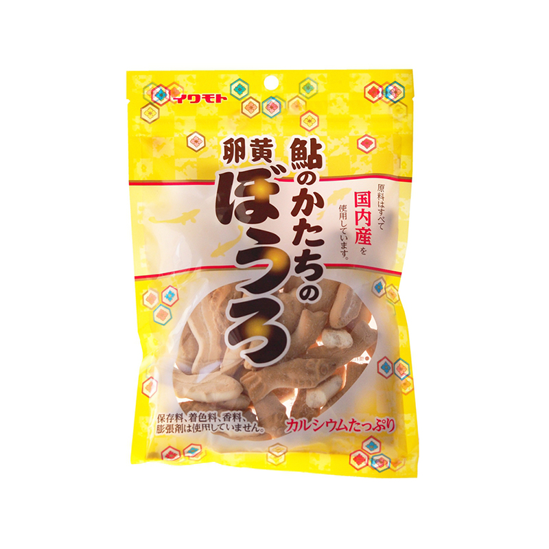 日本岩本 鱼状蛋黄饼干 90g/袋 宝宝辅食磨牙棒婴幼儿零食饼干