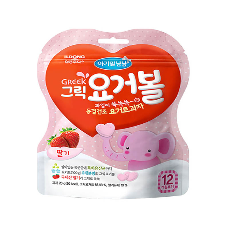 韩国日东福德食酸奶溶豆（草莓味）20g
