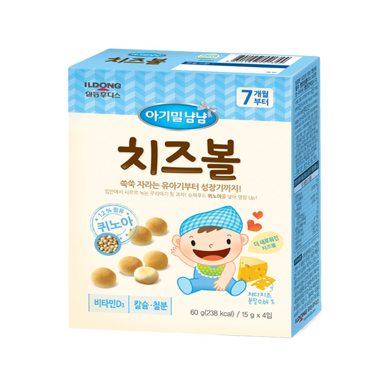 韩国日东福德食小馒头(奶酪味) 60克