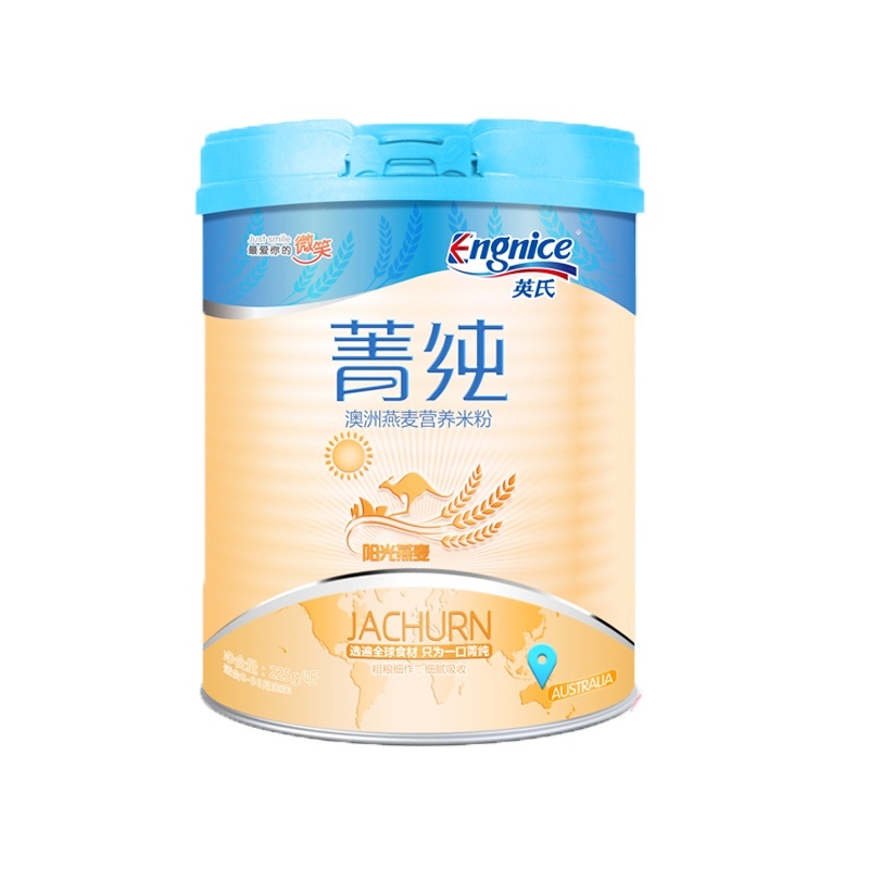 英氏 菁纯 澳洲燕麦营养米粉 225g小听