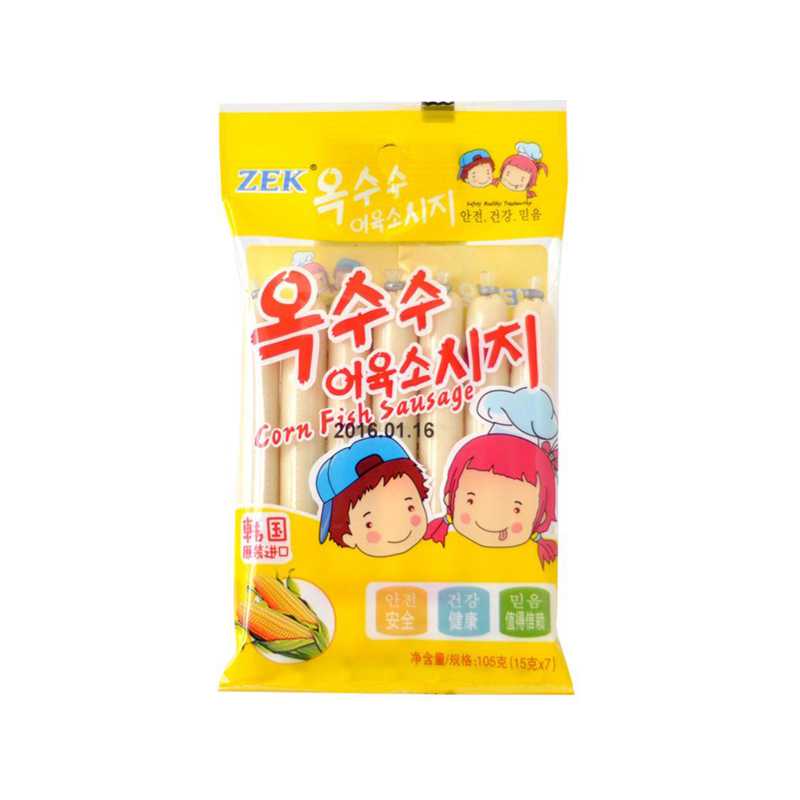 韩国ZEK鱼肠-玉米味超惠装7*15克