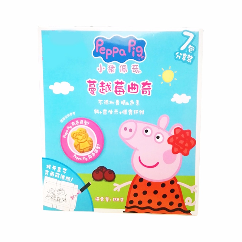 英国小猪佩奇Peppa Pig 蔓越莓曲奇饼干盒装