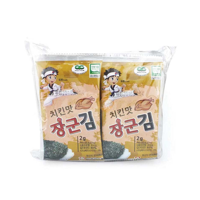 韩国乐曦低盐儿童海苔 鸡肉味20g