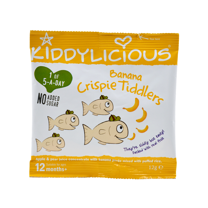 英国Kiddylicious童之味香蕉水果脆脆鱼 12克包 儿童零食