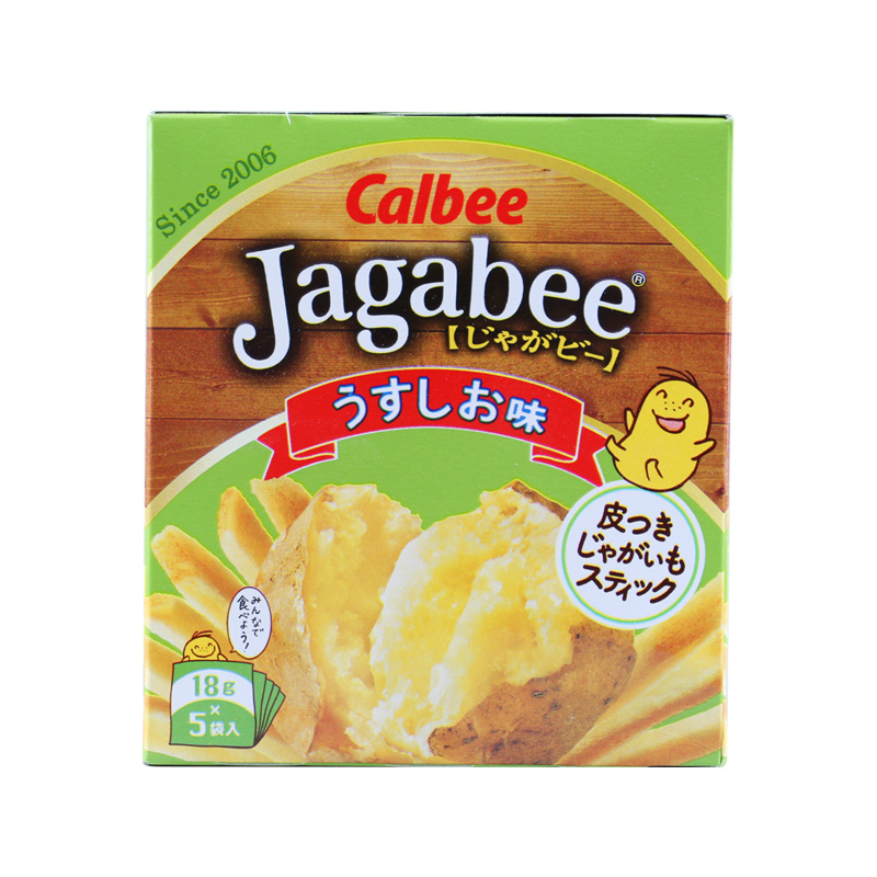 日本进口北海道Calbee卡乐比三兄弟淡盐味薯条90g/盒