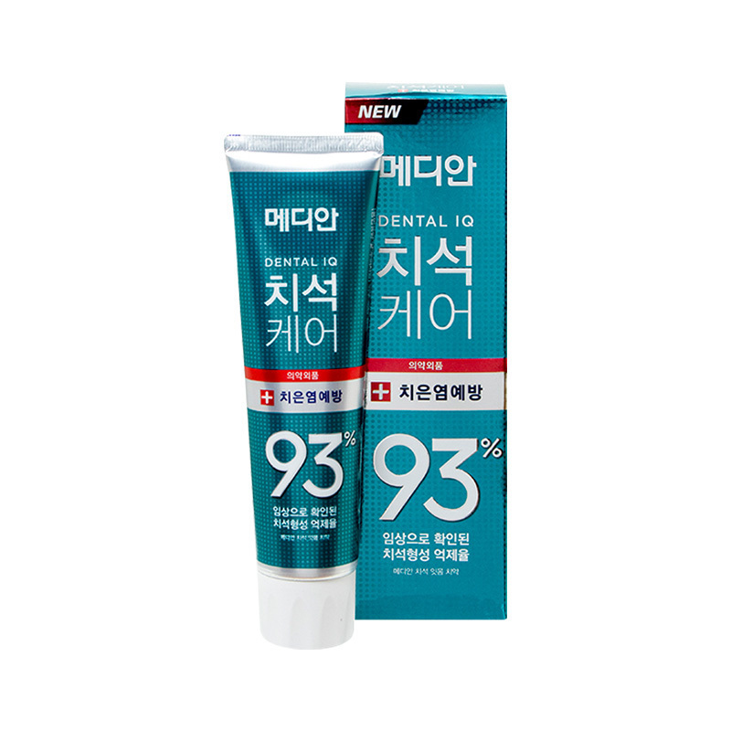 【韩国直邮】MEDIAN麦迪安 专业清除93%牙结石 牙龈护理牙膏 绿茶薄荷味 120g 绿色
