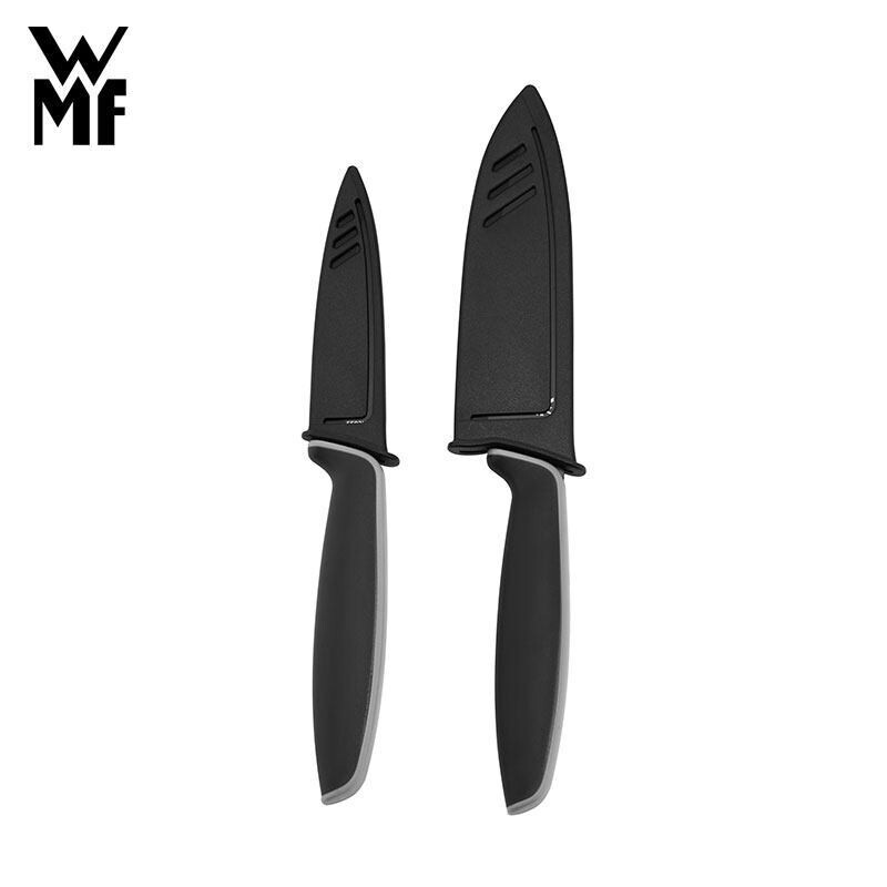 WMF德国福腾宝刀具不锈钢厨房刀具水果刀2件套黑色18.7908.6100