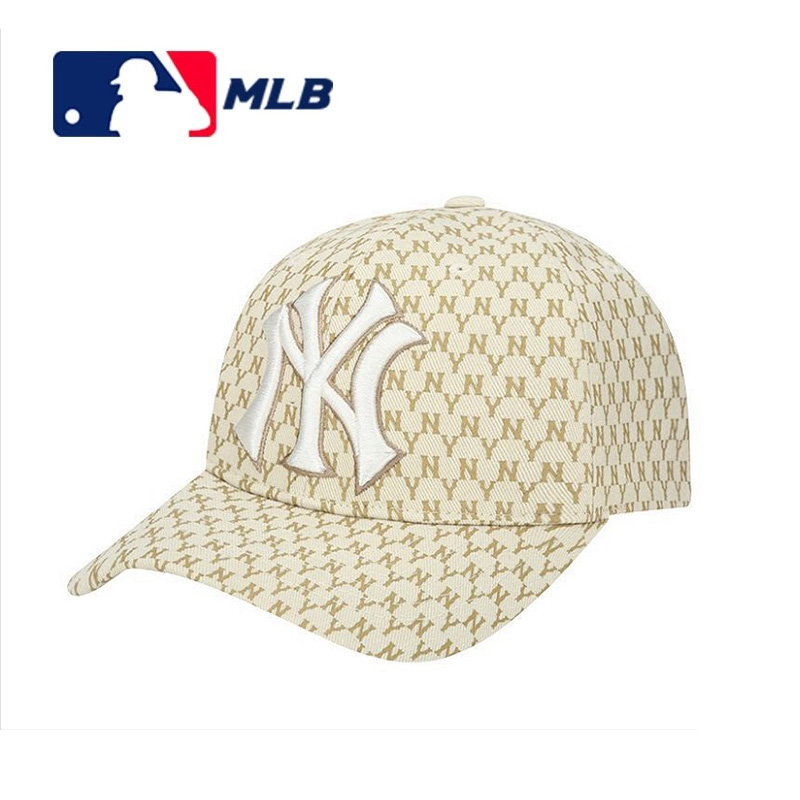 MLB美职棒棒球帽FB系列老花卡其色印花NY 32CPFB911-50B