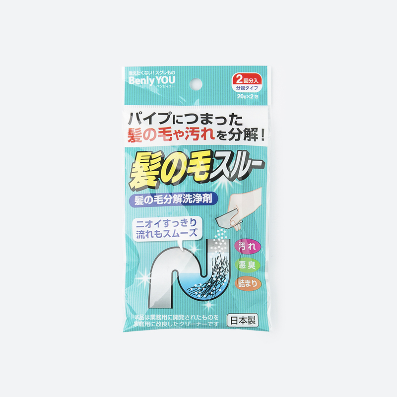 日本原产KOKUBO小久保下水道管道毛发分解剂（内含2小包）