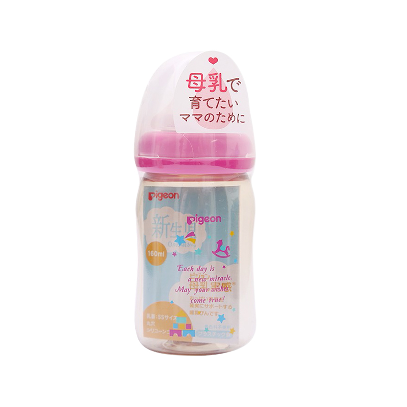 日本PIGEON/贝亲 PPSU奶瓶 粉色木马 160ml