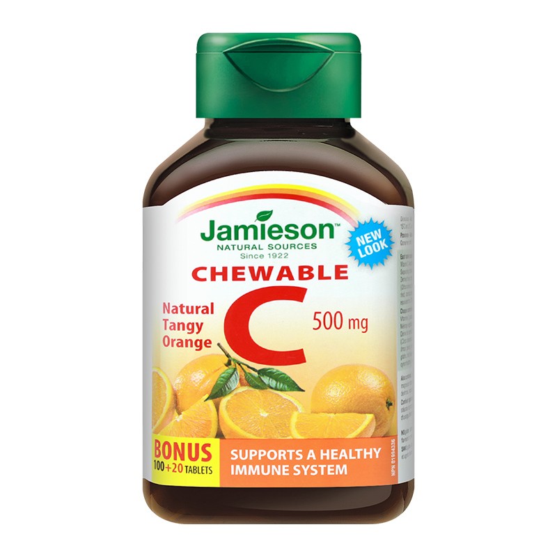 JAMIESON/健美生 维生素C复合咀嚼片 橙味 120片