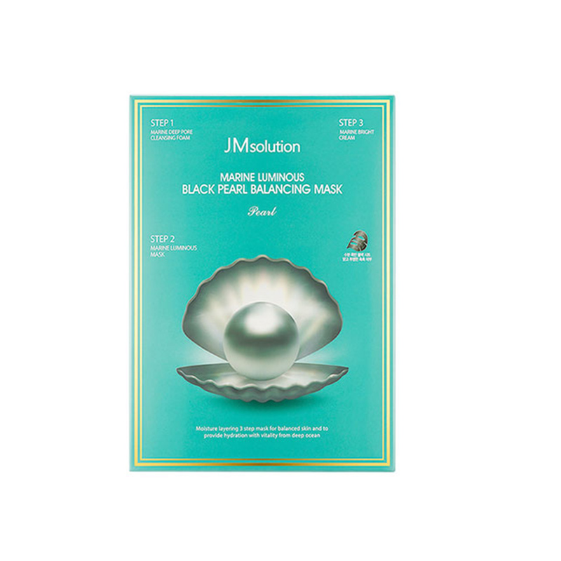 韩国JMsolutian新款黑珍珠平衡面膜10片/盒