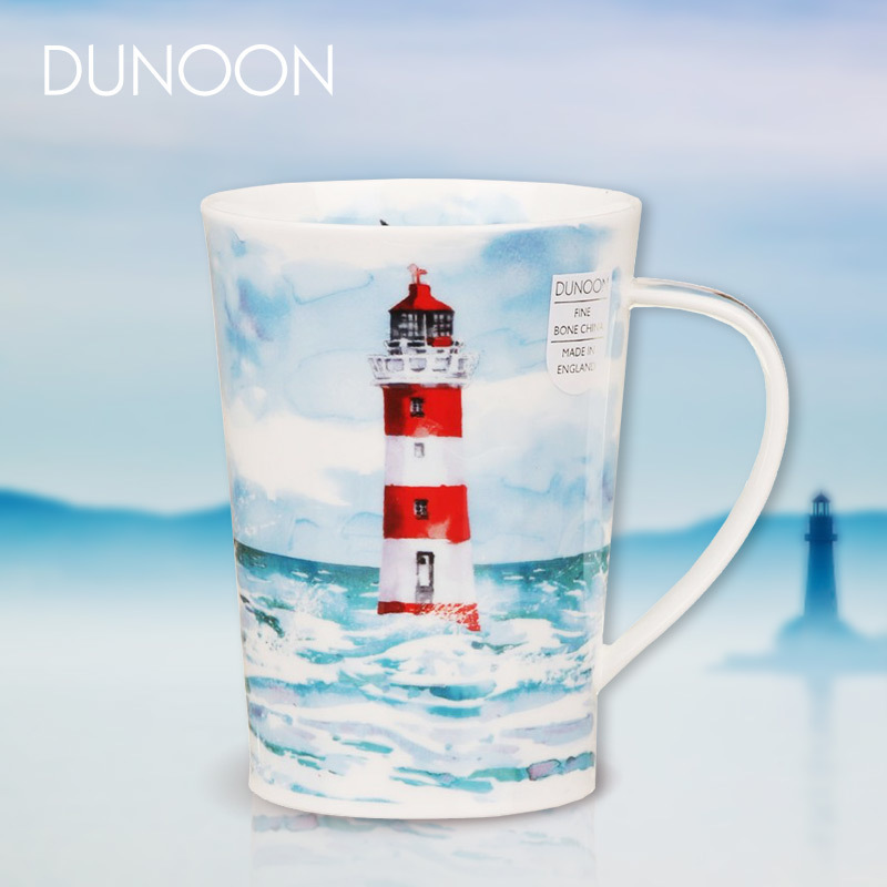 英国原产DUNOON丹侬Argyll型骨瓷茶杯水杯马克杯隐居地 500ml 蓝色