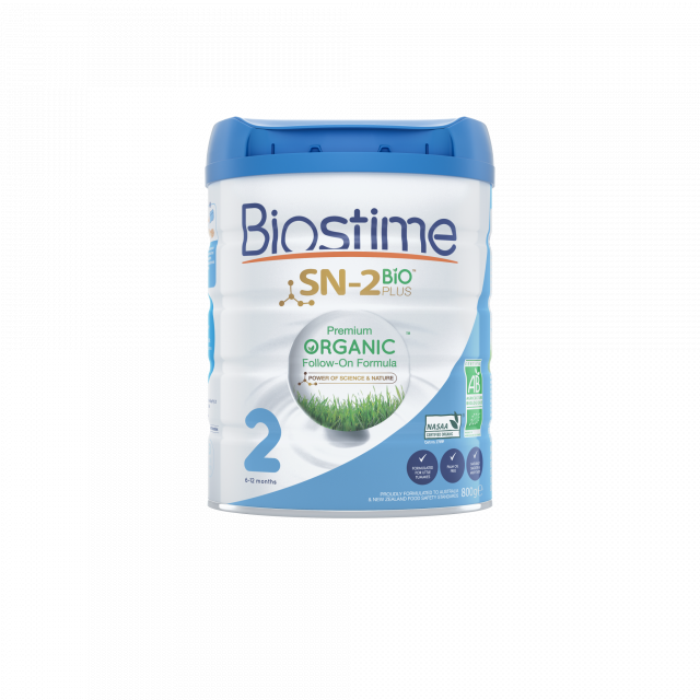 澳版biostime合生元有机益生菌配方奶粉2段800g