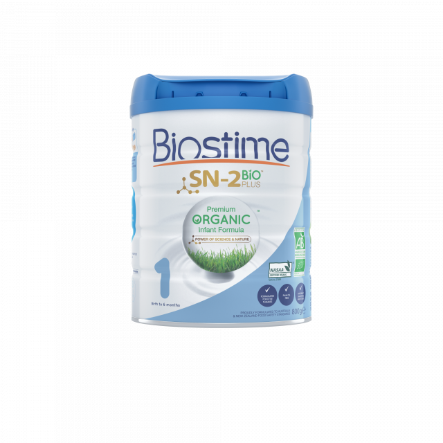 澳版biostime合生元有机益生菌配方奶粉1段800g